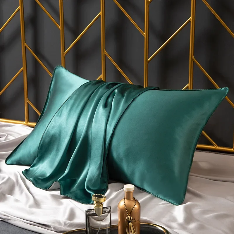 AAAAAA(6A) 25 Momme Natural Mulberry Silk Pillowcase Luxury Silky Envelope Pillow Case for Hair and Skin 48X74CM