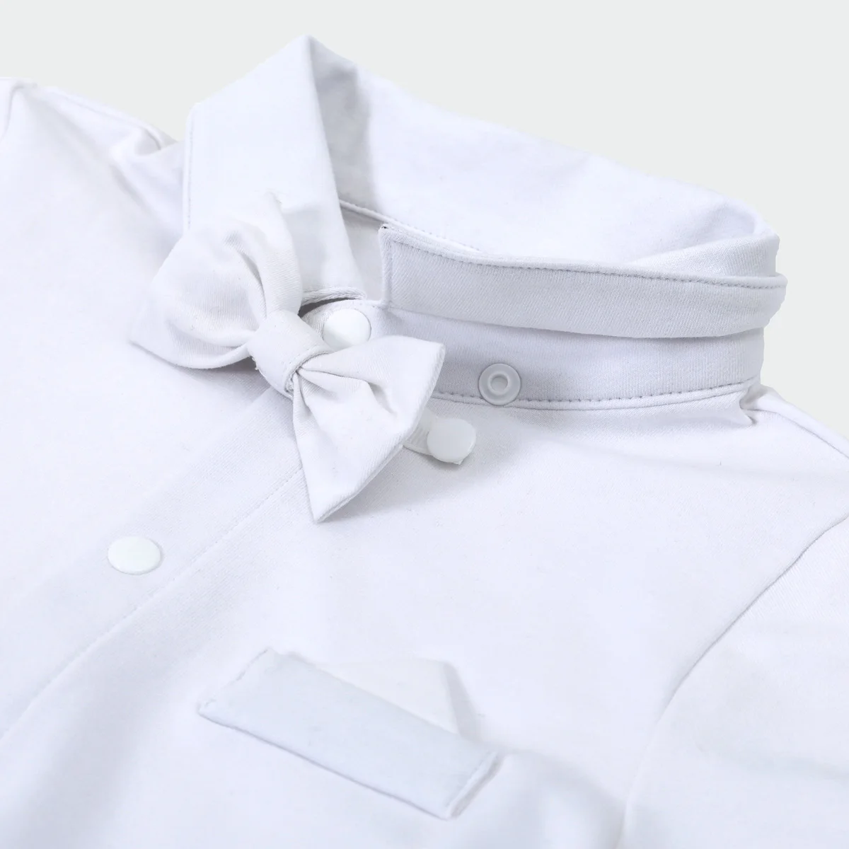 Boys Baptism Outfits Newborn Infant Baby Christening Blessing Gentleman Formal Suits White Wedding Suspenders Outfit Bow Tie 3