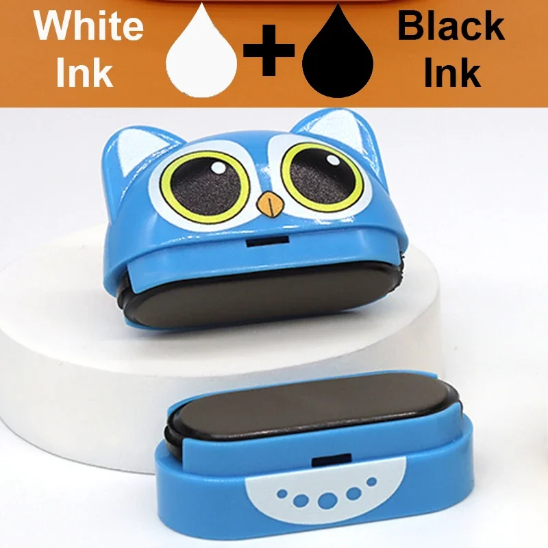 Children name seal custom double-layer black and white ink student's stamp kindergarten clothes waterproof name sticker stamp