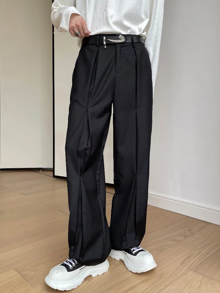 

27-46 New 2022 Men Women Clothing GD Slit Loose Casual Personalized Work Clothes Wide Leg Pants Trousers Plus Size Costumes