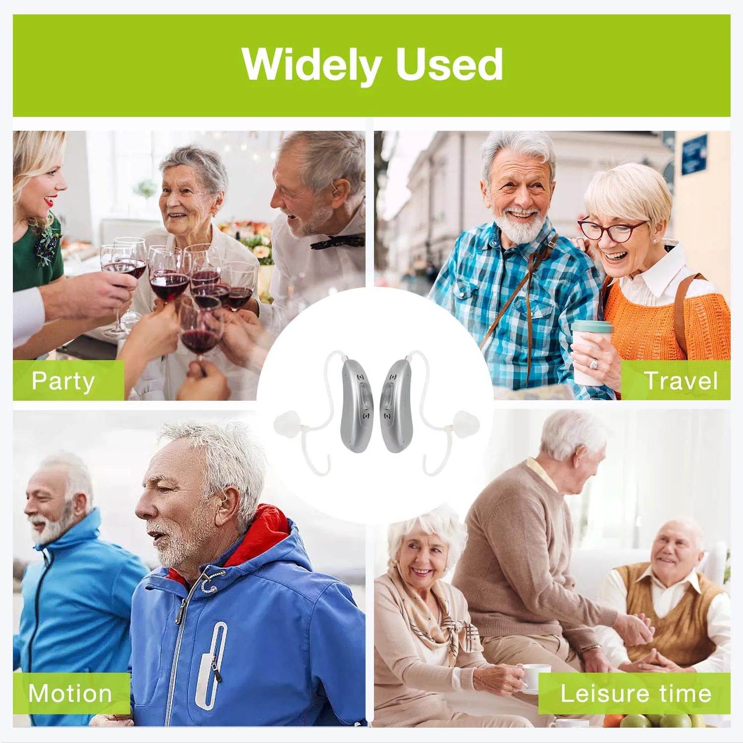 Rechargeable Hearing Aids for Seniors Adults,Digital Hearing Aid BTE Hearing Aids, Hearing Amplifiers with Noise Cancelling 5