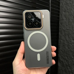 Translucent Matte Magnetic Shockproof Phone Case for Xiaomi Civi 5 Pro (Gray)