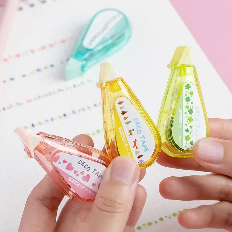 Cute Correction Tape Kawaii Heart Tree Bird Four Leaf Clover Pattern DIY Scrapbook Kawaii School Accessories correction tape