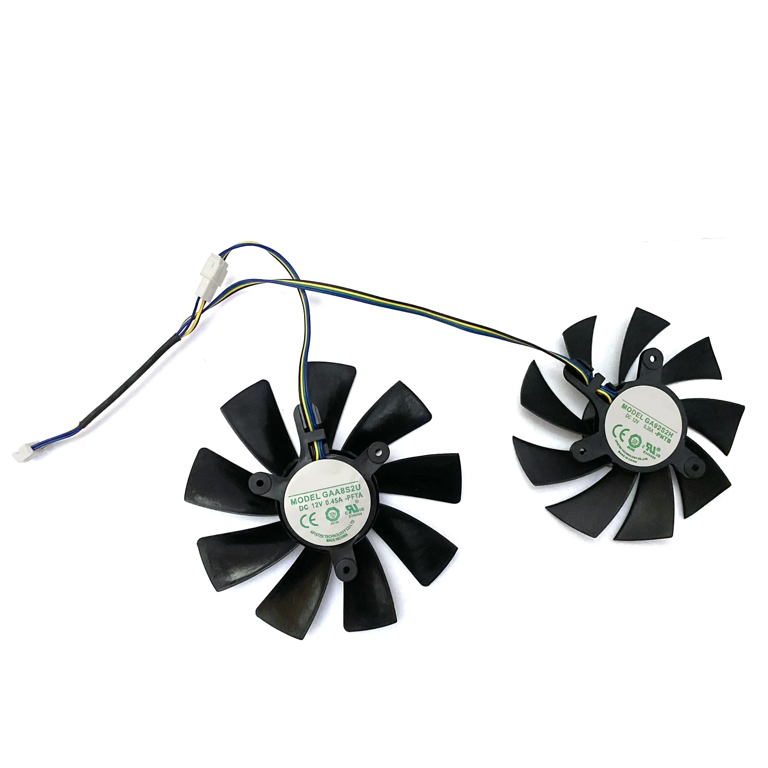 Ventilador Gpu para Zotac Rtx2070 Refrigeração Mini Ventilador de Placa de Vídeo Novo Gaa8s2u Ga92s2h 12v 0.45a 4pin Geforce Rtx2070 Rtx 2070 oc 87 mm 100 mm - Imagem 5