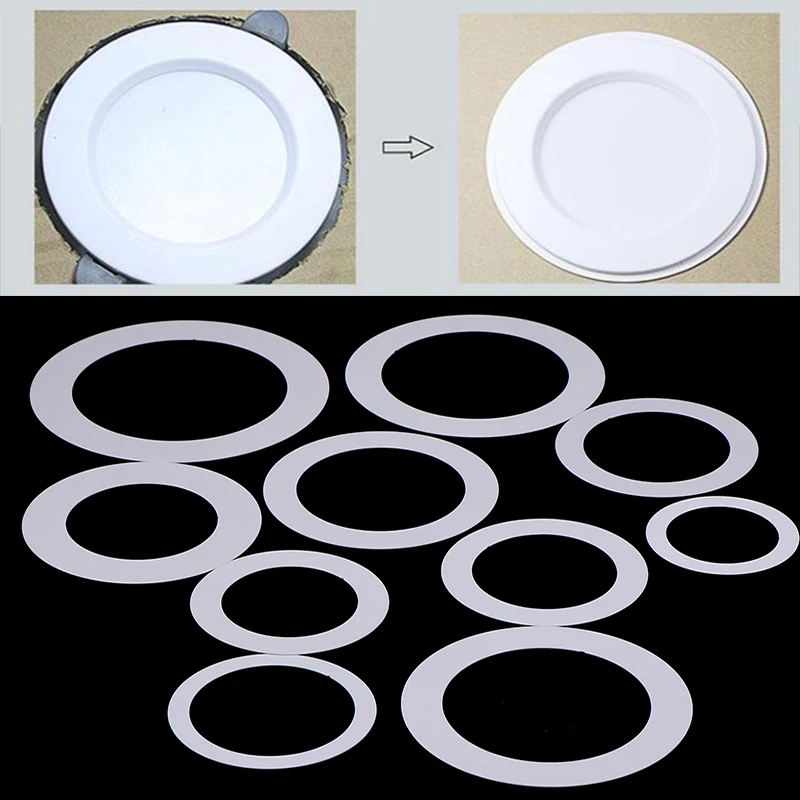 1Pcs LED Spotlight Downlight O Rings White Lampshade Ring Adapter Concealed Spacers Shims Washers Light Stand Extension Gaskets lamp holder lamp bulb holder lamp base lamp socket adapter lamp socket extender diy lighting accessories