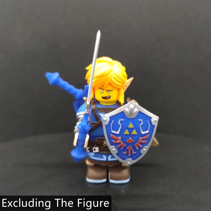 Hot Game The Legend Of Zelda: Tears Of The Kingdom Link Prop Dress Suit For Mini Dolls Figures Building Blocks Mattoni Giocattoli Regalo