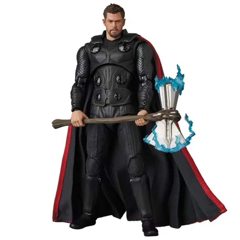 Heiß begehrte Thor Actionfigur mit beweglichen Gelenken – Avengers Infinity War Sammlermodell mit Sturm-Axt für Erwachsene – Ausstellungsmodell – Detail 9