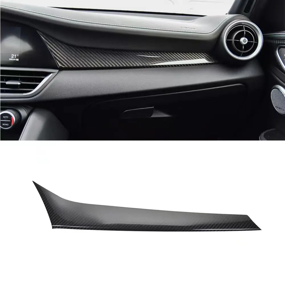 RealCarbonFiberInstrumentPanelDashCoverDashboardKitforAlfa