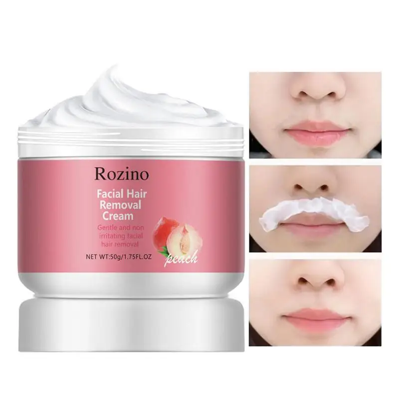 

Facial Hair Removal Cream Face & Body Hair Depilatories Honey Peach1.75fl Oz Hydrating Soothing Natural Quick Hair Remover