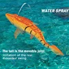 Remote control mosasaur dinosaur electric can be launched into the water will swing swimming water spray children's toy boy gift 6