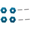 1Set/4Pcs Metal Hexagon Set For Wltoys 12428 12423 1/12 Speed Rc Car Feiyue Fy-01/02/03/04/05 Upgrade Parts 1