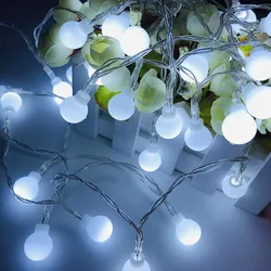 Luminous LED String Lights for Outdoor Festive Decoration (White)