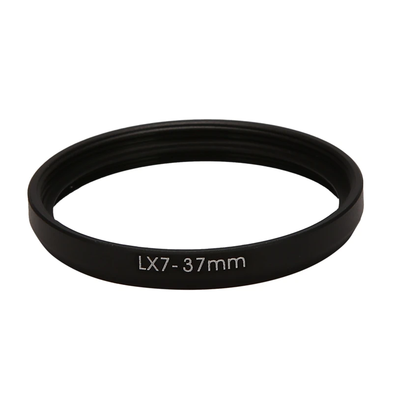 Anello Adattatore Filtro Obiettivo 37Mm Per Panasonic Lumix Dmc Lx7 Dmw-Fa1 Nero Atlx7Bk