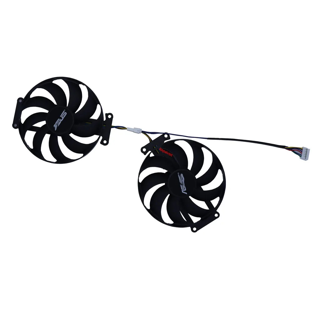 2 Pz/Set Gpu Cooler,T129215Su Pld09210S12H Fdc10H12S9-C,Ventilatore Per Schede Grafiche,Per Asus Dual Rtx2060-O6G Evo,Per Asus Gtx 1660 6Gb Dual Evo,P