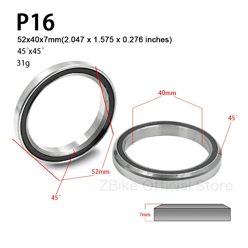 Bicycle Ball Bearing Bike Headset Bearings Bike Headset Bearings 41/41.8/46.9/47/49/52mm Mtb Road Bicycle Headset Bearing Repair Steel Parts Accessories Straight Bearing
