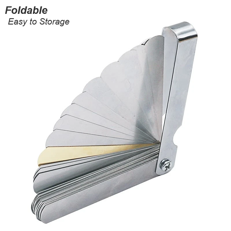 Metric Thickness Feeler Gauge 32 Blades Set Tappet With Brass Gap Measure Tool Range 0.04mm 0.88mm Valve Motorcycle Measurement
