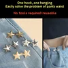 Fashion Tighten Waist Buckle Alloy Star Brooches Pins Clip Adjustable Snap Button Jeans Buttons Detachable Clothing Accessories 3