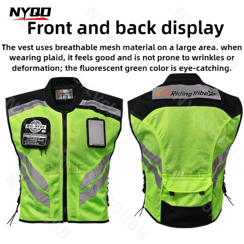 Motorcycle Night Wear Reflective Vest Motorcycle Travel Clothing Off-road Racing Clothing PRO-BIKER Genuine