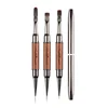 2 IN 1 UV Gel Nail Brush Liner DIY Painting Pen Acrylic Drawing Brush for Nail Art Design Nails Tip Professional Manicure Tool 6