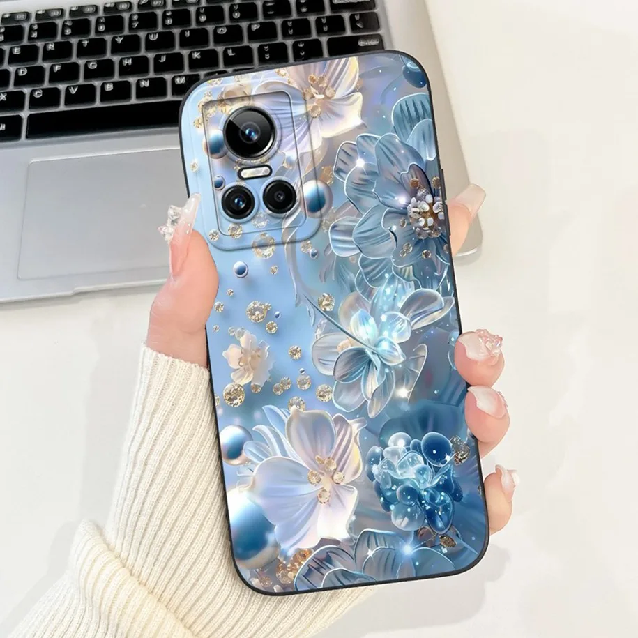 Floral Shockproof Silicone Matte Phone Case – Stylish & Protective TPU Cover