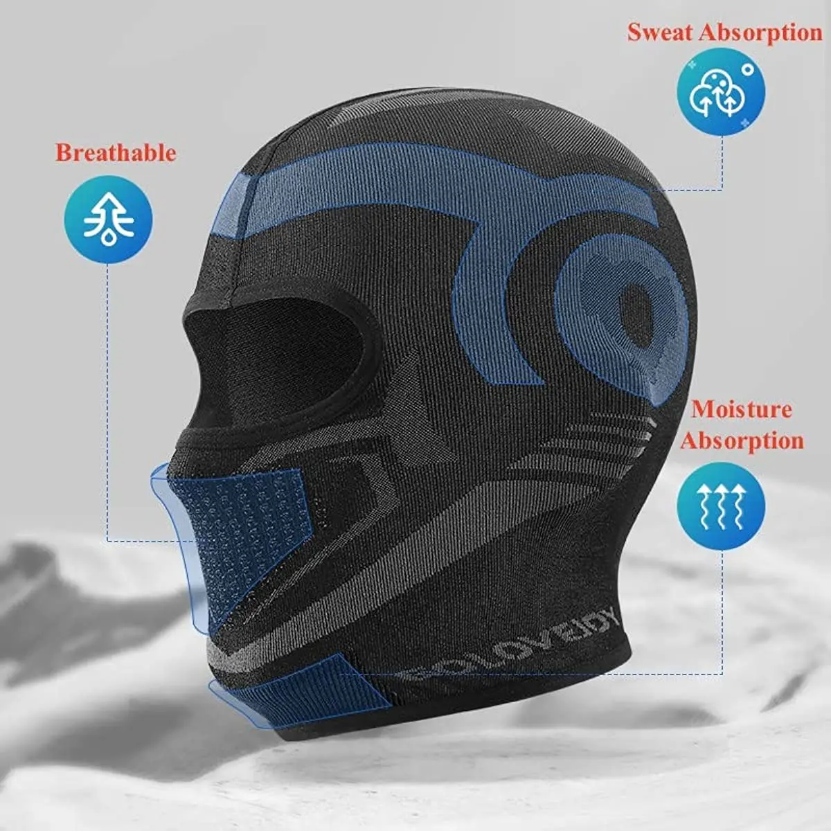 Ski Mask Balaclava Winter Full Face Mask for Men Women Cold Weather Wind Protection Gear for Skiing Snowboarding Ride Running
