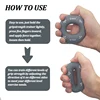 Silicone Adjustable 20-90LB Hand Grip Arm Strength Exercise Gripping Ring Fitness Gym Finger Forearm Trainer Carpal Expander 3