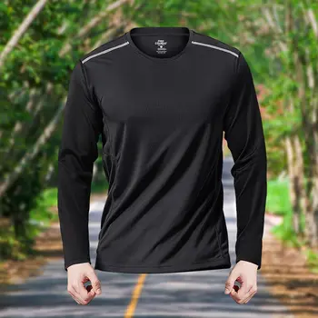 Abbigliamento fitness T-shirt a maniche lunghe da uomo Autunno Inverno Abbigliamento ad asciugatura rapida T-shirt sportiva da allenamento Abbigliamento da uomo y2k 1
