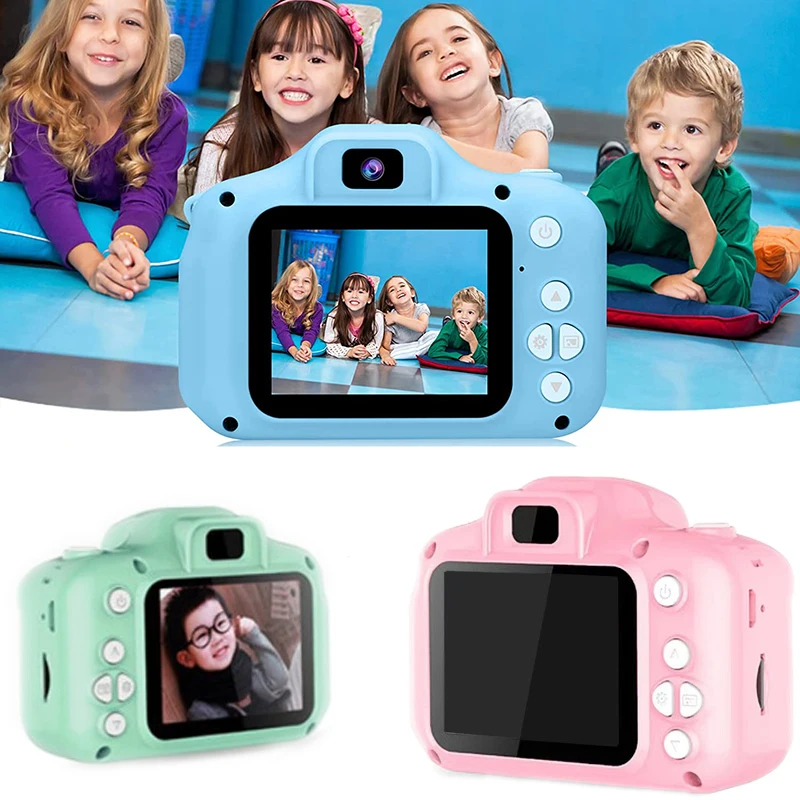 Mini appareil photo de dessin animé pour enfants, caméscope numérique, joli  appareil photo SLR, jouet unique pour bébé, écran HD 2 pouces - AliExpress