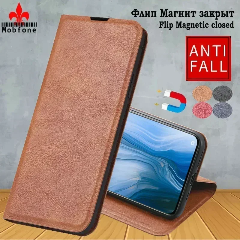 Luxury Leather Retro Book Flip Case with Magnetic Auto Closure and 360-Degree Protection