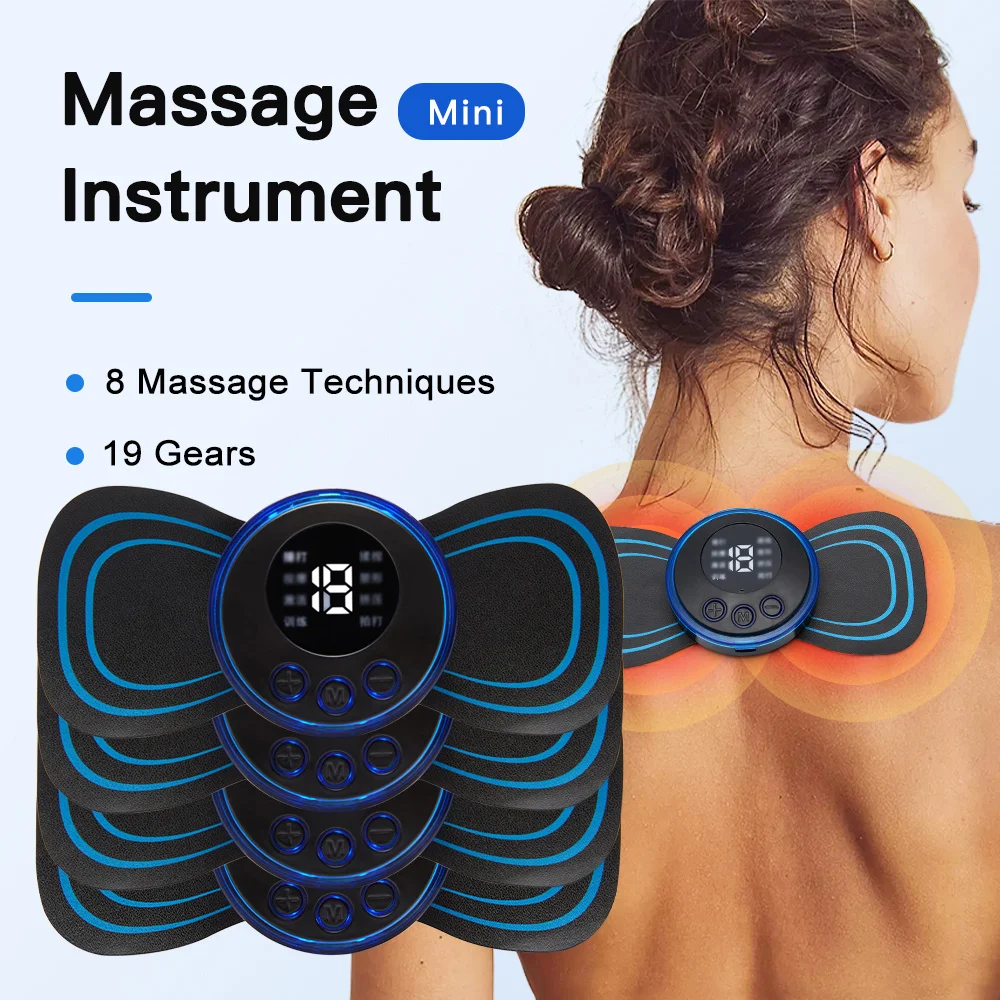 Cervical Spine Massager Intelligent Electric Neck Massage Patch Portable Charging Relieve Muscle Pain Relax Shoulders