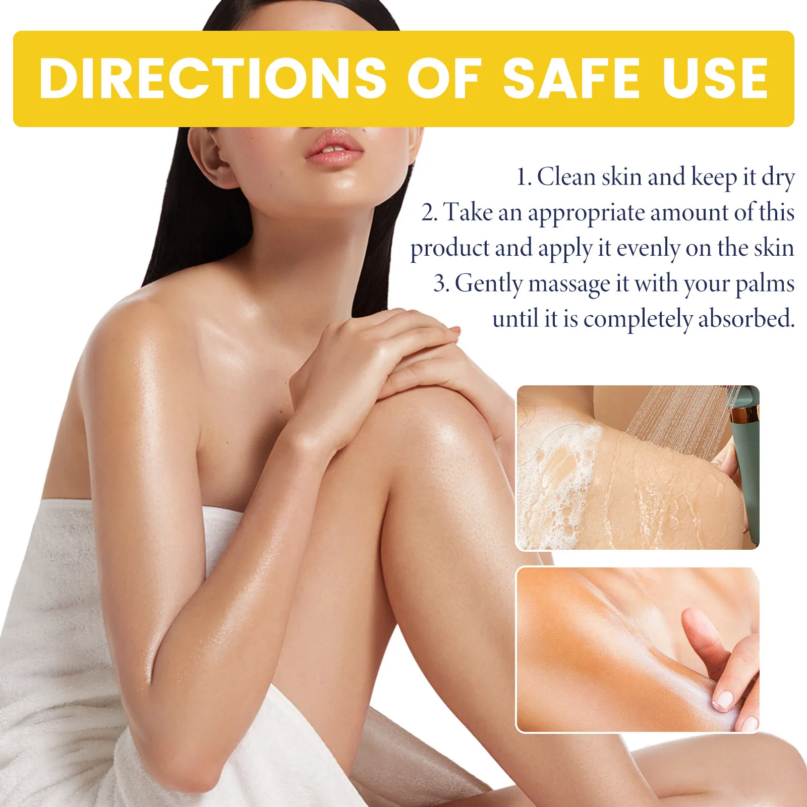 Crema rassodante per il corpo al retinolo Migliora il rafforzamento Riduce il cedimenti Idratare profondamente Dissolvenza le linee sottili Mantenere il lifting Lozione schiarente per il corpo 4