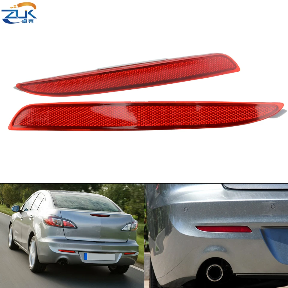 Car Rear Bumper Fog Light Reflective Lamp Lens Reflector fog lights For Mazda 3 M3 Sedan Hatchback BL 2011-2015