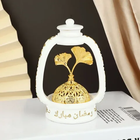 

Aromatherapy Stove Ornaments Geometric Lantern Shape Relief Nordic Style Home Decoration Light Luxury