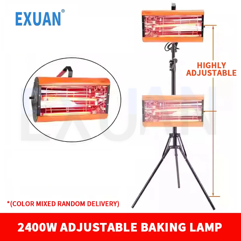 Paint Curing Lamp Shortwave Car Infrared Lamp Electric Heater Car Paint Drying Garage Bodyshop 220V Baking Room