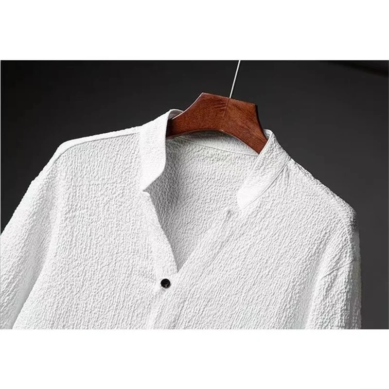 2023 Summer New Style Men Fashion Casual Solid Color T-shirt Suit Mens Two-piece Set 5xl