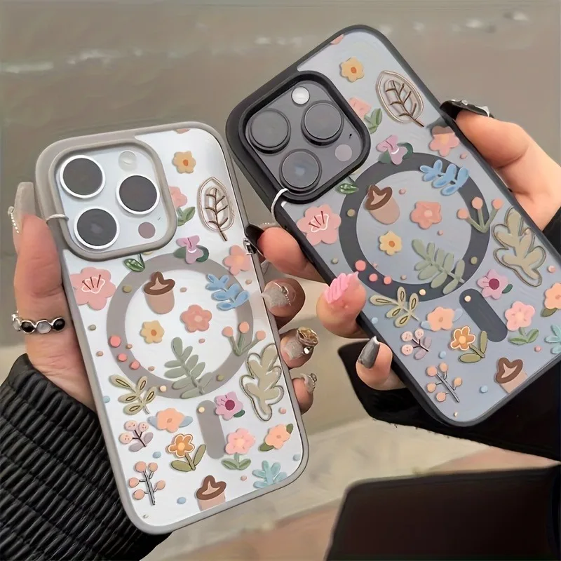 Magnetic Transparent Phone Case with Magsafe Wireless Charging Support