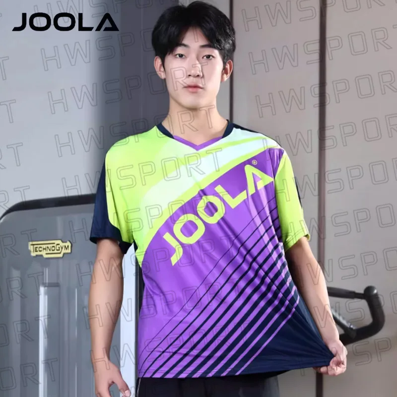 JOOLA 남녀공용 탁구 반팔 운동 저지, 세트 속건성, 탁구 티셔츠, 스포츠 의류, 3205