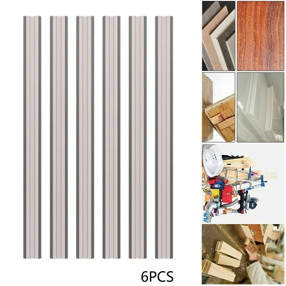 6Pcs 82mm Planer Blades Knives Reversible Electric Planer Blades Boxed HSS Suitable For MKT Woodworking Power Tools