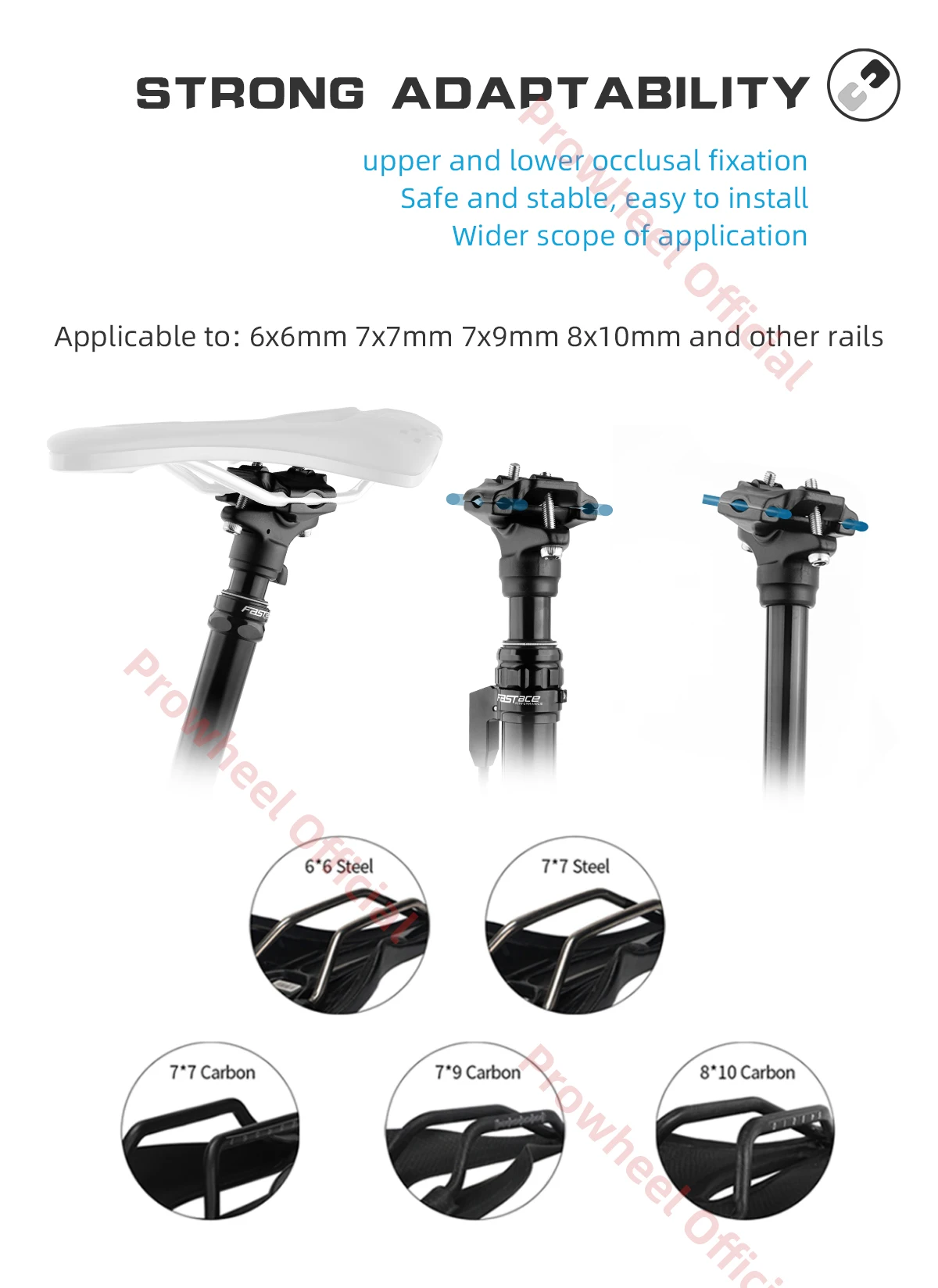 Description Picture 4 of itemFastace Bicycle Seatpost FSP 301 302 303 27.2 30.9 31.6 33.9mm MTB Dropper 440mm External Internal Cable Bike Seat Tube Seat