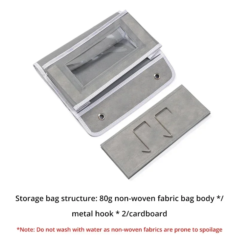 1pc Four-layer Storage Bag Door Hanging Fabric Organizer Bag For Sundries Items Underwear Socks 5