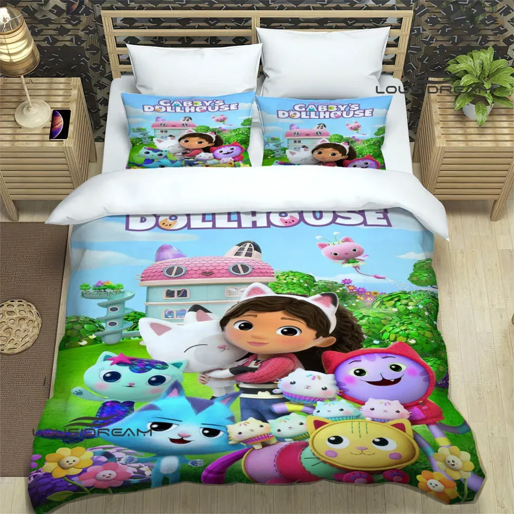 G-Gabby's Dollhouse Bedding Sets exquisite bed supplies set duvet cover bed comforter set bedding set luxury birthday gift 3