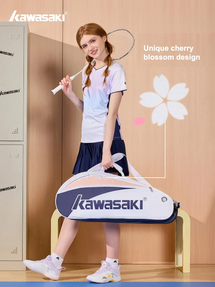 حقيبة كاواساكي-تنس الريشة مع أحذية للنساء ، حقيبة...