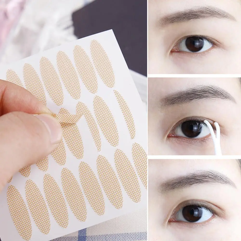 

1Sheet Lace Mesh Invisible Double Eyelid Sticker/Natural Makeup Sticker Eye Shadow Tool Waterproof Adhesive Tape Eye Eyelid Q4V3