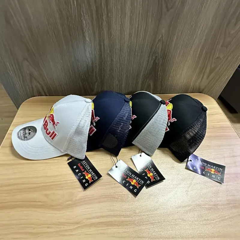 Red Bull Baseball cap Mesh Hat Embroidered Men's and Women's Outdoor Multi functional Racing 4 Colors