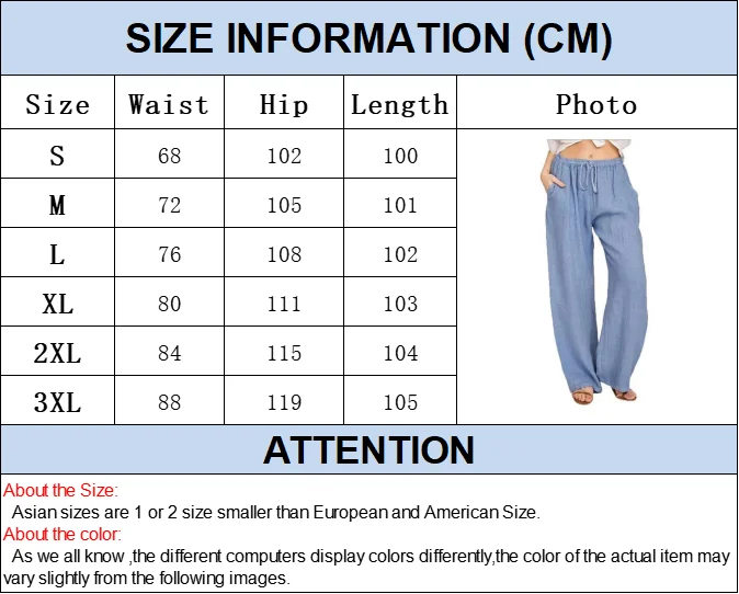 Womens Cotton Linen Pants - product image 1
