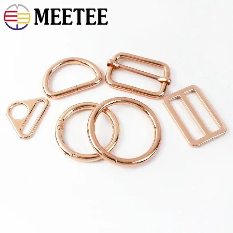 80 Pezzi Kit Moschettoni Metallici Per Borse - Anelli A D, Fibbie Scorrevoli E Triglide Per DIY - Foto 3