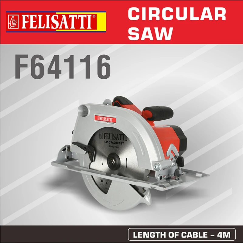 

Felisatti F64116 Electric Circular Saw Electric Saw Handheld Metal Wood Cutting