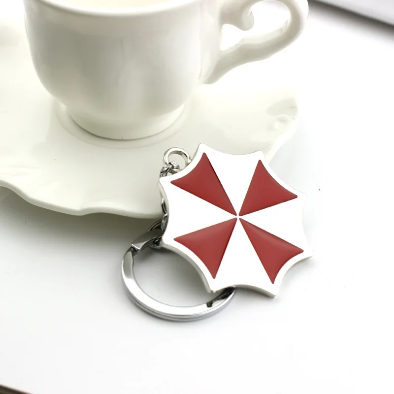 Umbrella keychain Action Movie Residents Evils llavero брелок Thriller Movie Protective Umbrella Corporation Key Chain Car Game Keychain