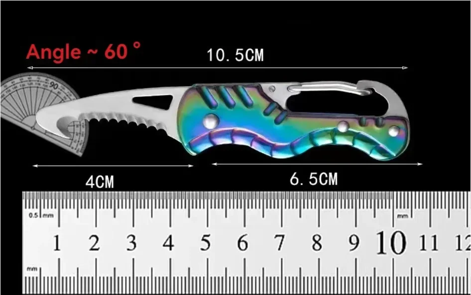 Portable Multifunctional Knife Stainless Open Express Parcel Strap Cutter Emergency Survival Tool Carry-on Unpacking Box Opener
