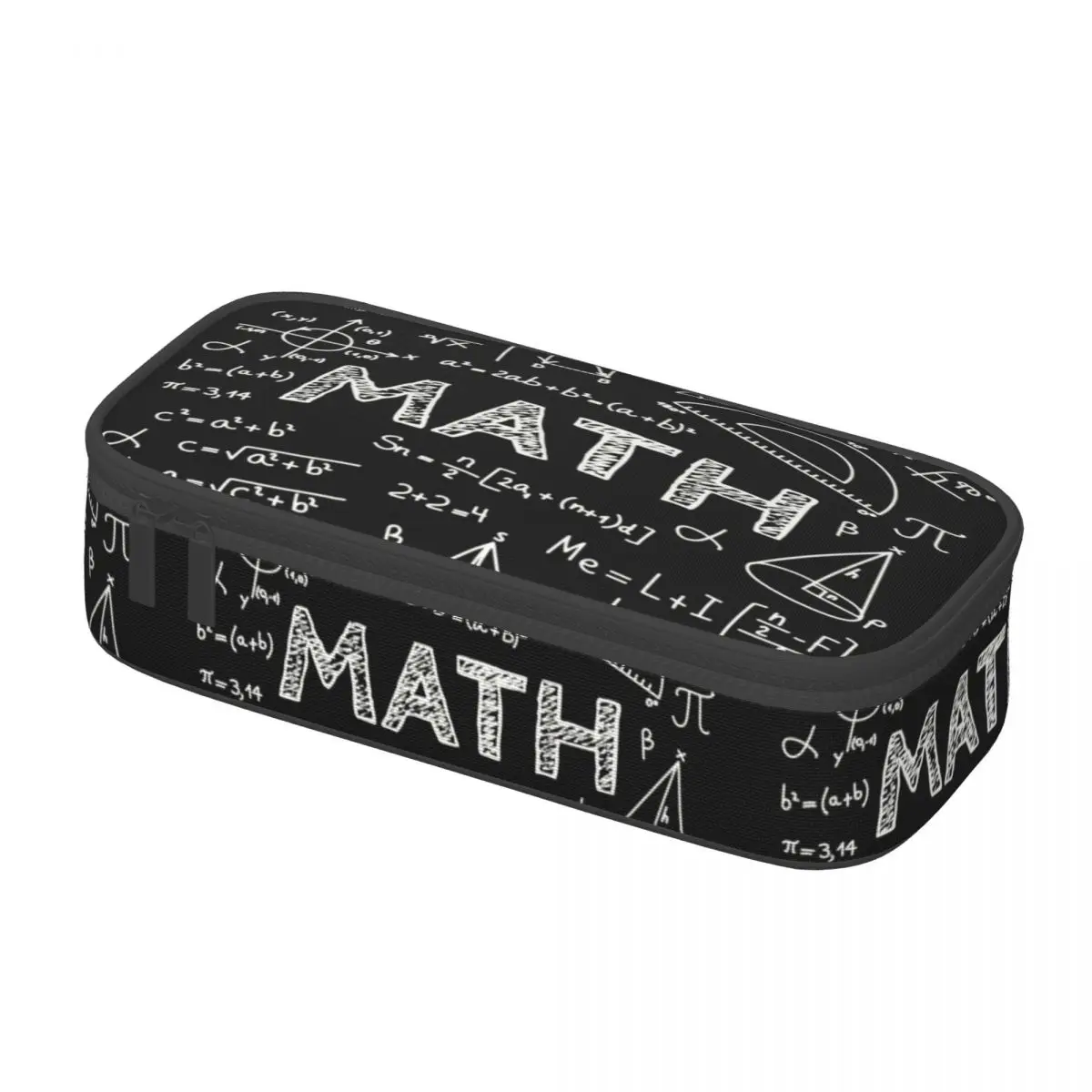 Cute Physicist Math Teacher Pencil Cases for Boys Gilrs Nerd Mathematician Large Storage Pen Box Bag School Accessories